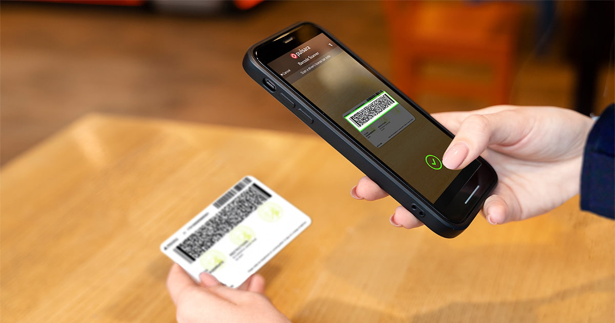 scanning a driver's license with pulsara